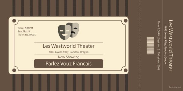 Vintage Movie Ticket Template Best Of 13 Movie Ticket Templates Free Word Eps Psd formats