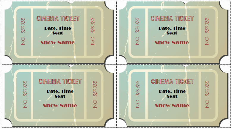 Vintage Movie Ticket Template Best Of 6 Movie Ticket Templates to Design Customized Tickets
