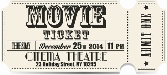 Vintage Movie Ticket Template New Search Photos Category Hobbies and Leisure Entertainment