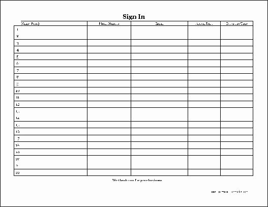 Visitor Log Template Excel Unique Template Visitor Sign In Template Excel Log Sheet