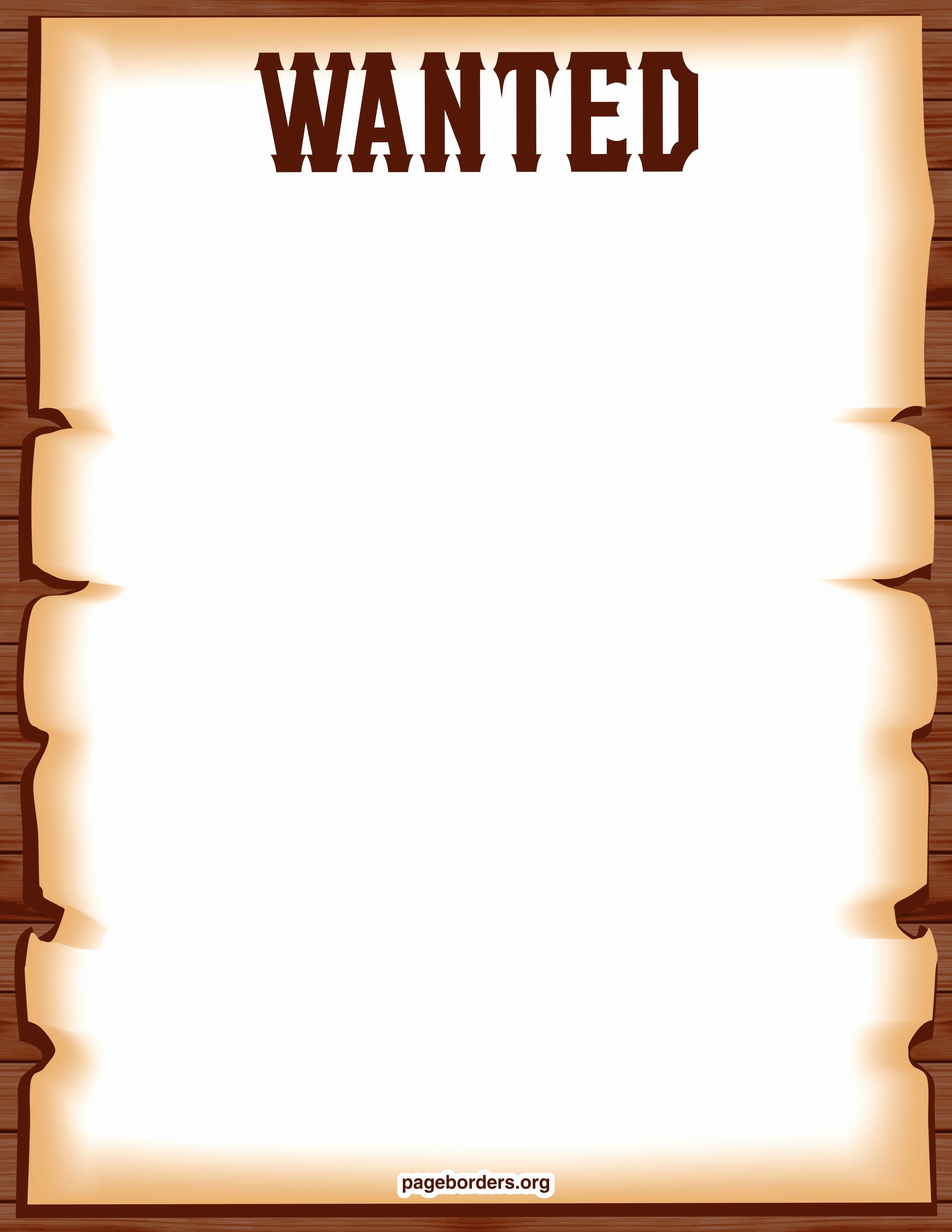 Wanted Poster Template Free Printable Elegant Free Printable Wanted Poster Border