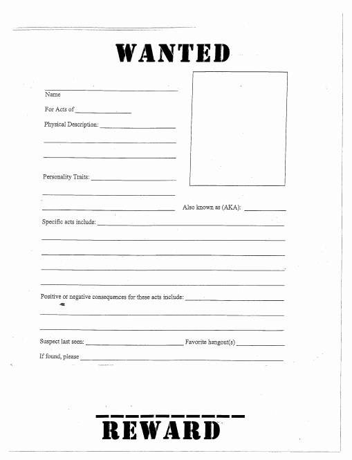 Wanted Poster Template Free Printable Luxury 29 Free Wanted Poster Templates Fbi and Old West