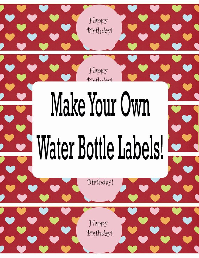 Water Labels Template Free Inspirational Water Bottle Labels Template