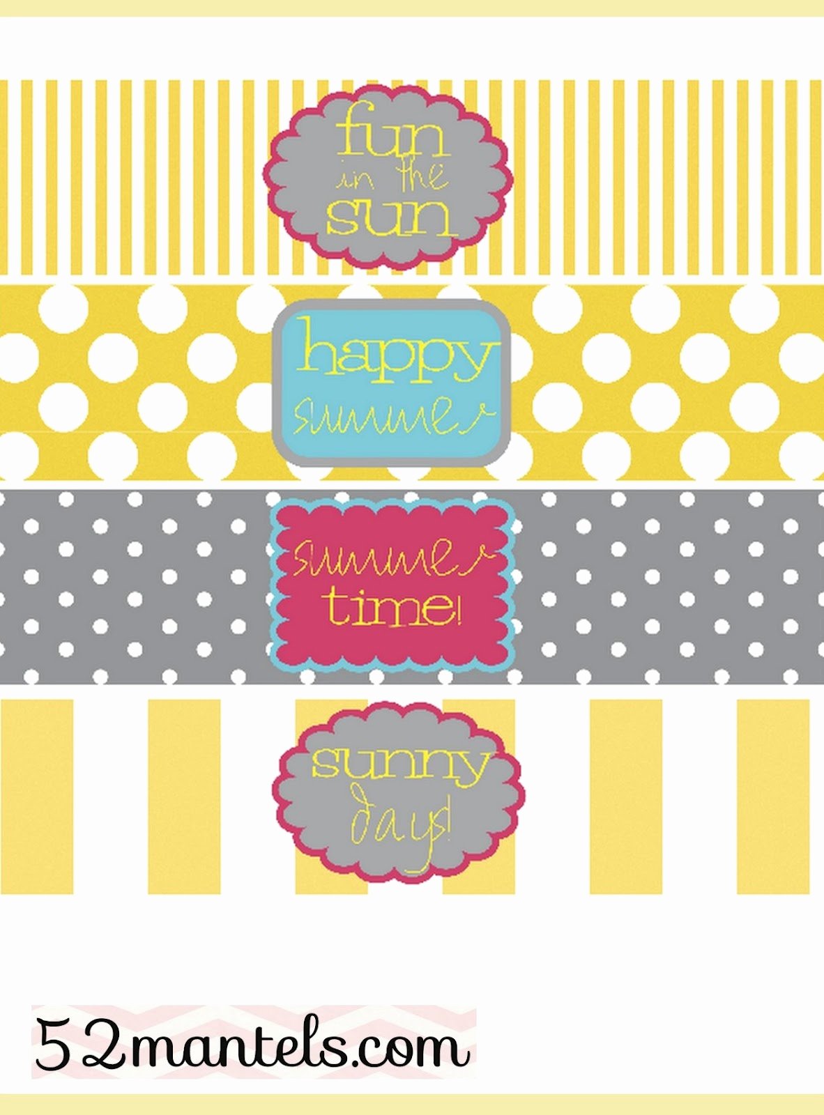 Water Labels Template Free New 52 Mantels Diy Water Bottle Labels Plus A Free Printable