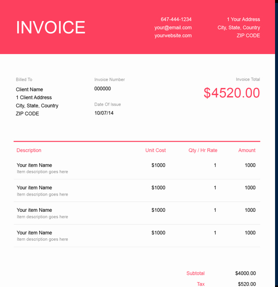Web Design Invoice Template Best Of Free Graphic Design Invoice Template