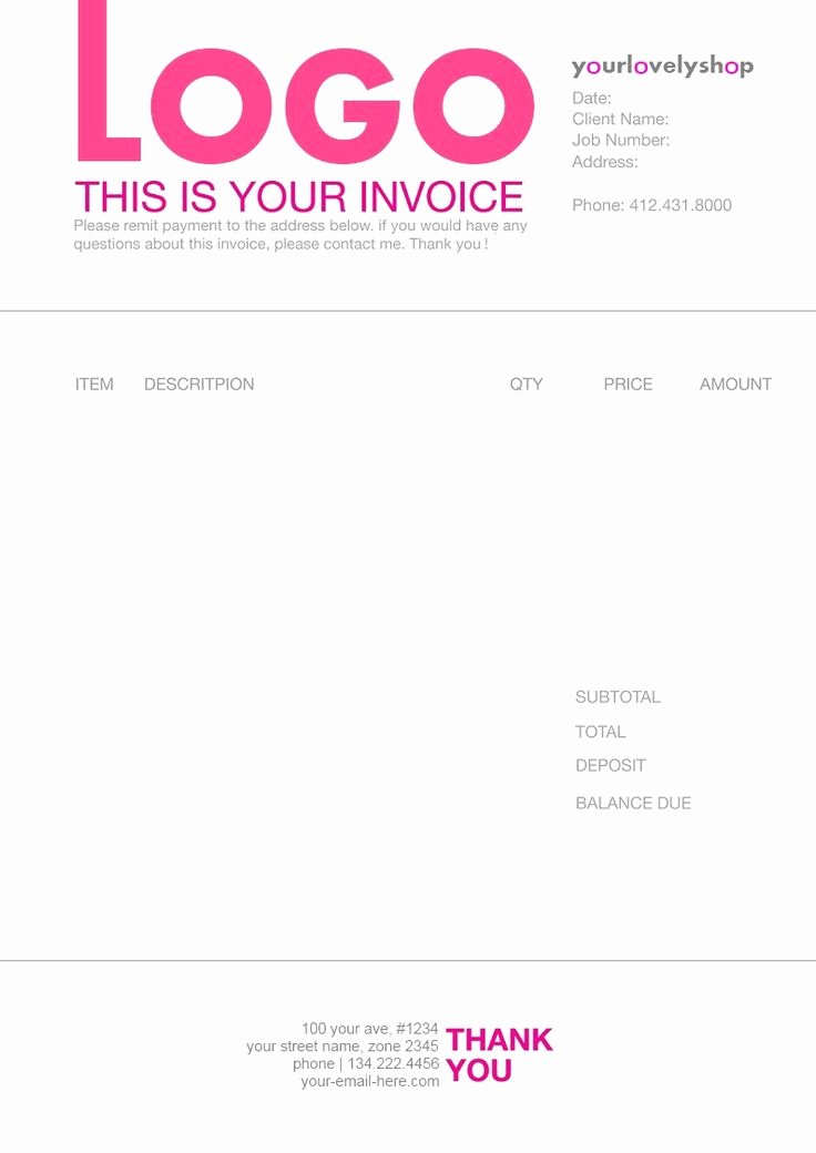 Web Design Invoice Template New 1000 Images About Invoice Design On Pinterest