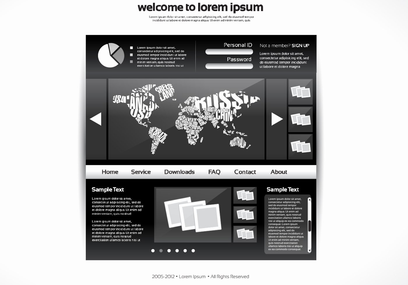 Website Site Map Template Awesome World Map Website Psd Template Free Shop Brushes at