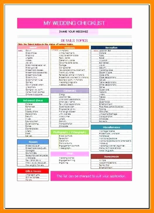 Wedding Checklist Excel Template Best Of Download by Process Checklist Template Excel Time