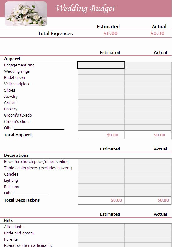 Wedding Checklist Excel Template Elegant Wedding Checklist Excel Template