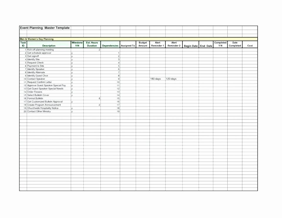 Wedding Checklist Excel Template New Wedding Checklist Excel format Printable Spreadsheet