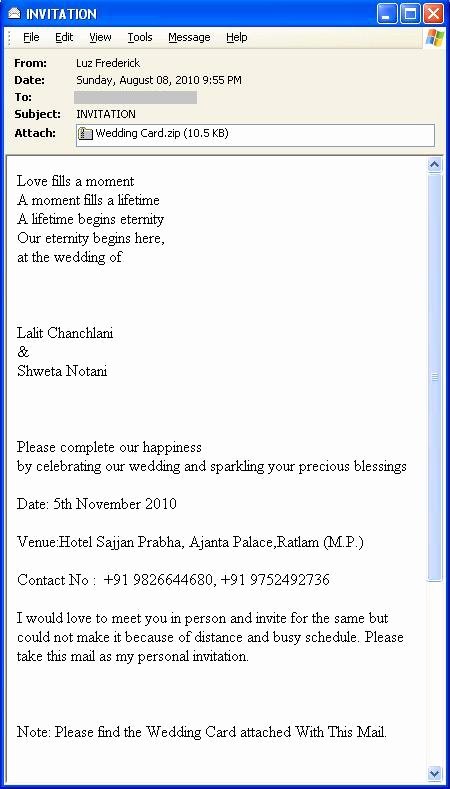 Wedding Invitation Email Template Luxury Wedding Invitation Mail format Yourweek 30b2a3eca25e