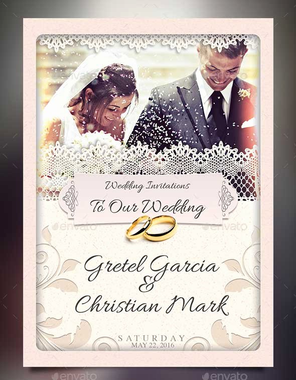 Wedding Invitations Photoshop Template Awesome 72 Best Wedding Invitation Templates Psd Shop Indesign