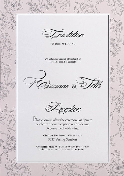 Wedding Invitations Photoshop Template Luxury Free Wedding Invitation Flyer Template Download for
