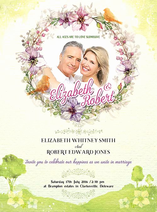 Wedding Invite Photoshop Template Best Of Wedding Invitation Free Psd Flyer Template Download for