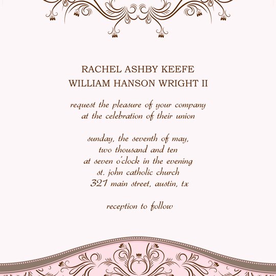 Wedding Invite Template Word Best Of Download Printable Wedding Invitation Announcement Word