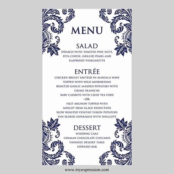 Wedding Menu Cards Template Fresh 35 Best Menus Name Cards &amp; Crafting Ideas for Tables