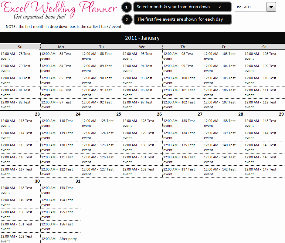 Wedding Planning Template Free Beautiful Free Excel Wedding Planner Template Download today