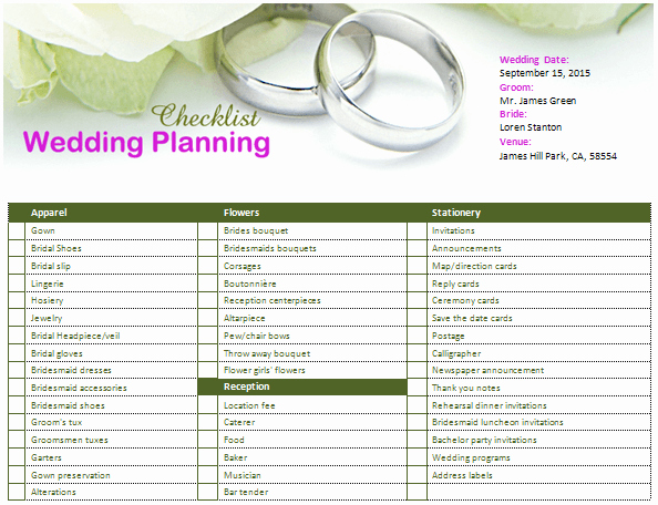 Wedding Planning Template Free Fresh Search Results for “wedding Guest List Excel Template