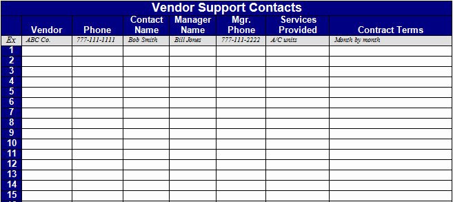 Wedding Vendor Contact List Template New Best S Of Vendor Inventory List Template Blank