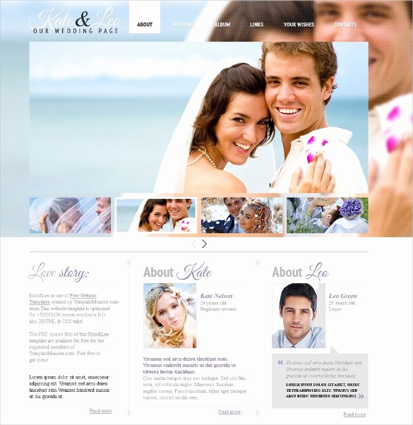Wedding Website Template Free New 37 Free Wedding Website themes &amp; Templates