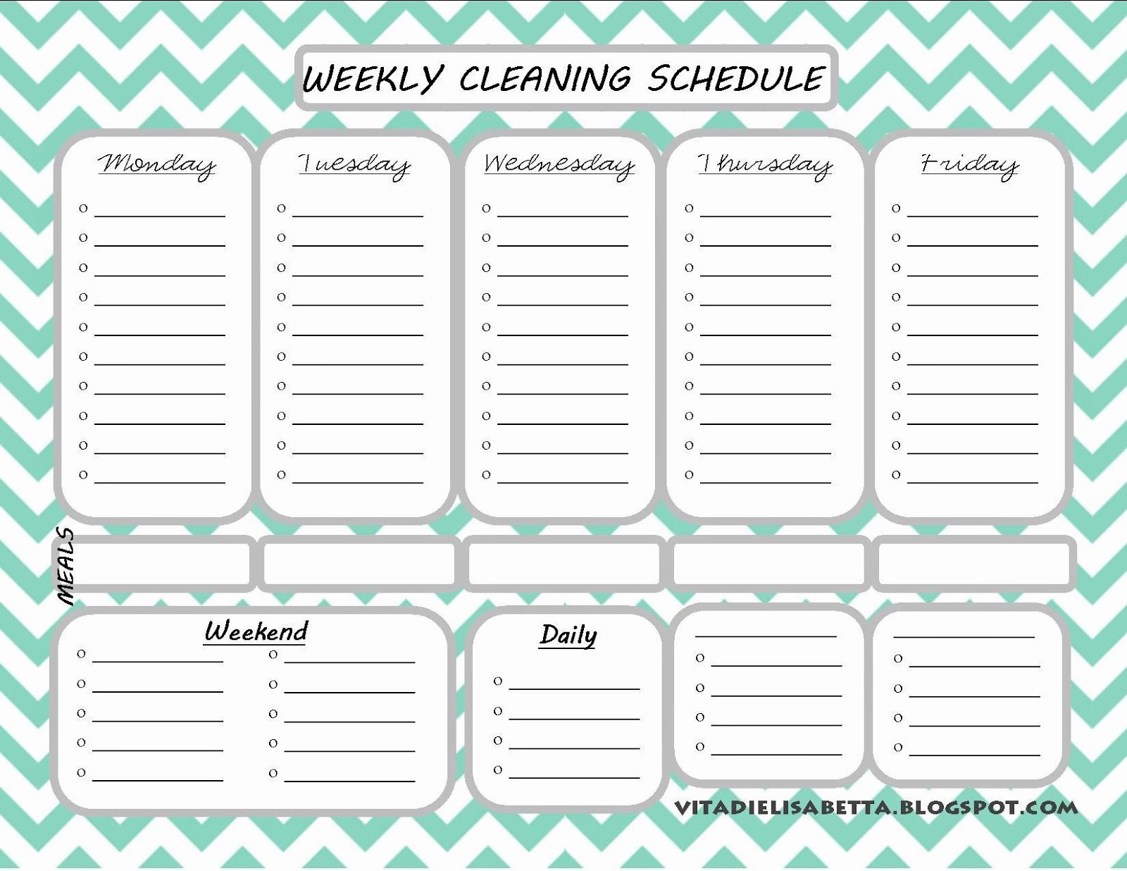 Weekly Cleaning Schedule Template Elegant List Junkie Weekly Cleaning Schedule Free Printable