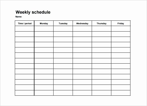 Weekly College Schedule Template Best Of Printable Blank 4 Column Chart Templates 3 Template Google
