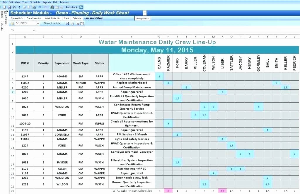 Weekly Employee Schedule Template Excel Unique Template for Employee Schedule – Freewarearenafo