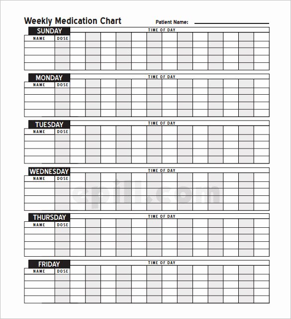 Weekly Medication Schedule Template Beautiful Medication Schedule Template 14 Free Word Excel Pdf