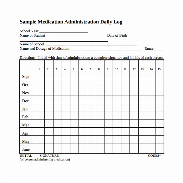 Weekly Medication Schedule Template Fresh 16 Sample Daily Log Templates Pdf Doc