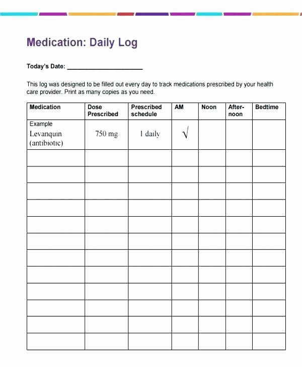 Weekly Medication Schedule Template Lovely Home Medication Chart Template Free Daily Schedule