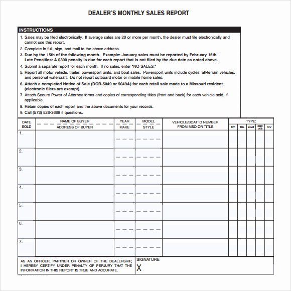Weekly Sales Activity Report Template Lovely 7 Sales Report Templates Excel Pdf formats