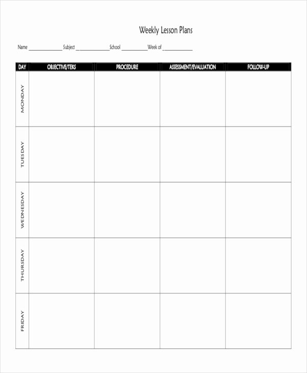 Weekly Sales Plan Template Lovely 8 Weekly Plan Examples &amp; Samples Pdf Word Pages