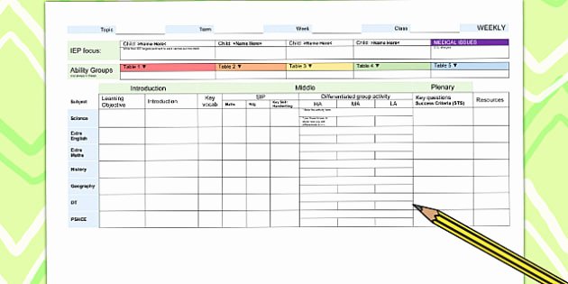 Weekly Sales Plan Template New Weekly Plan Template for Foundation Subjects Lesson Plan