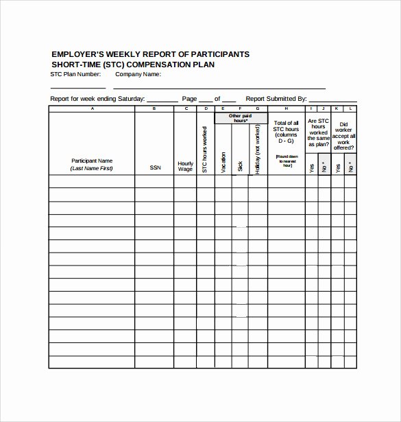 Weekly Sales Report Template Best Of 22 Sample Weekly Report Templates Docs Pdf Word Pages