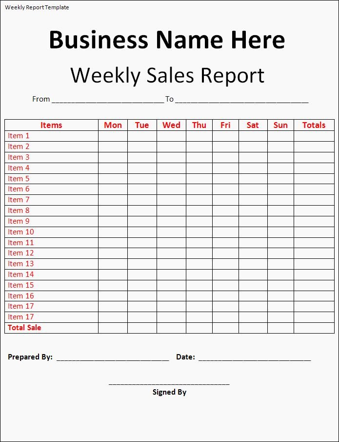 Weekly Sales Report Template Best Of Sales Reports are Key Factors that Analyse How Well Your