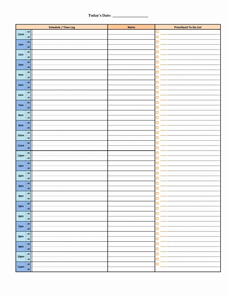 Weekly Schedule Template with Hours Awesome top 25 Best Daily Schedule Template Ideas On Pinterest