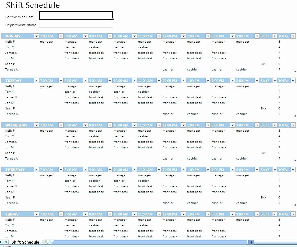Weekly Staffing Schedule Template New July 2017 Work Week Calendar Printable Schedule Template