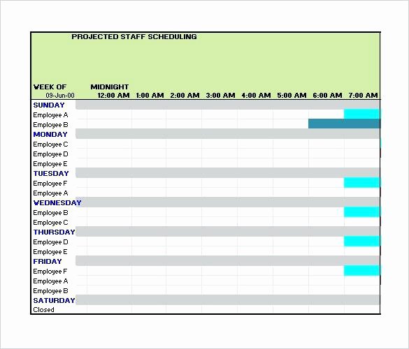 Weekly Staffing Schedule Template Unique Staffing Plan Templates Free Pattern Instance format