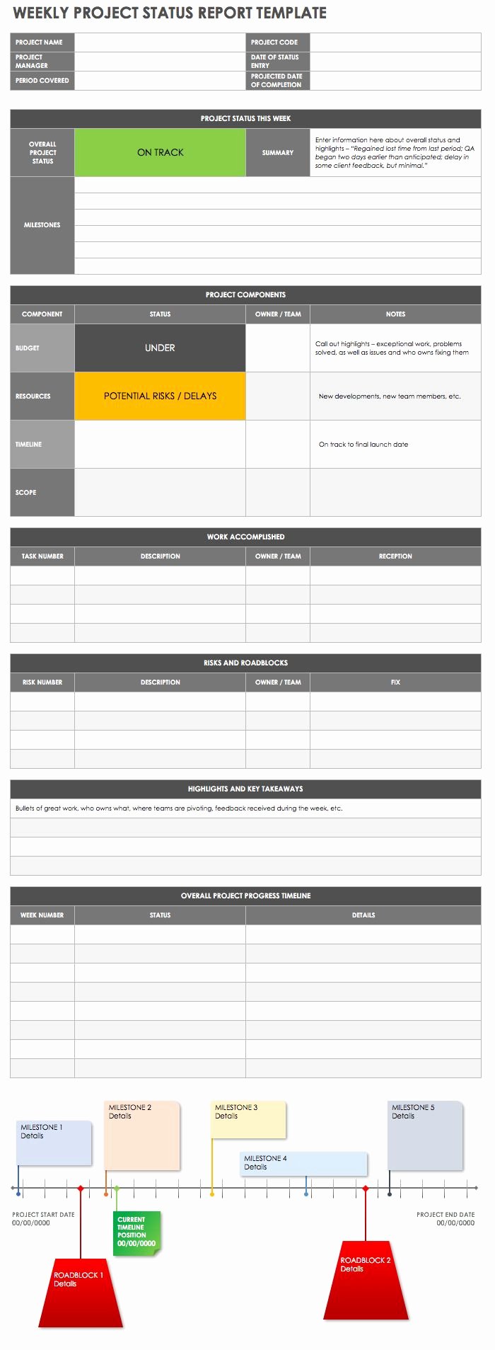Weekly Status Report Template Excel Unique How to Create An Effective Project Status Report