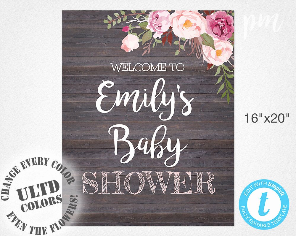 Welcome Sign Template Free Best Of Baby Shower Wel E Sign Template Wel E Baby Shower Sign