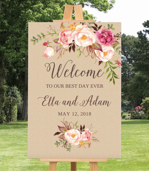 Welcome Sign Template Free Best Of Wedding Wel E Sign Template Wedding Wel E Sign