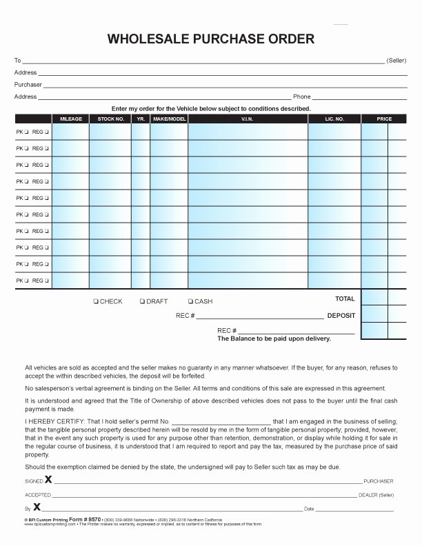 Wholesale order form Template New wholesale order Reverse Search