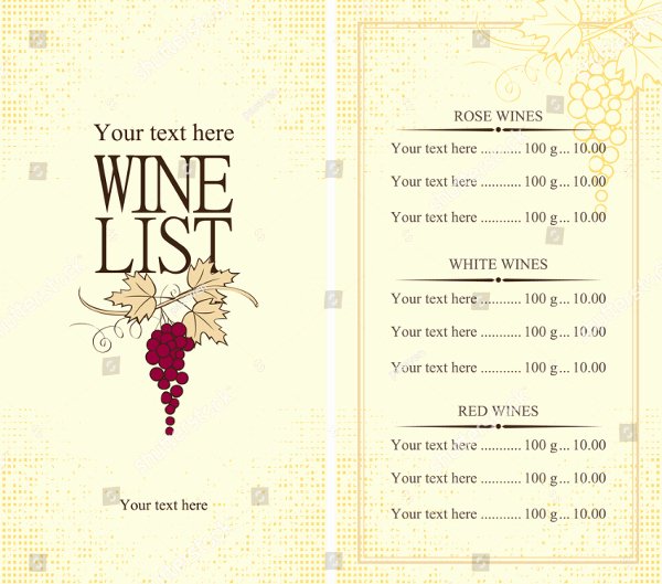 Wine Tasting Menu Template Fresh 19 Wine Menu Template Free Premium Psd Ai Illustrator