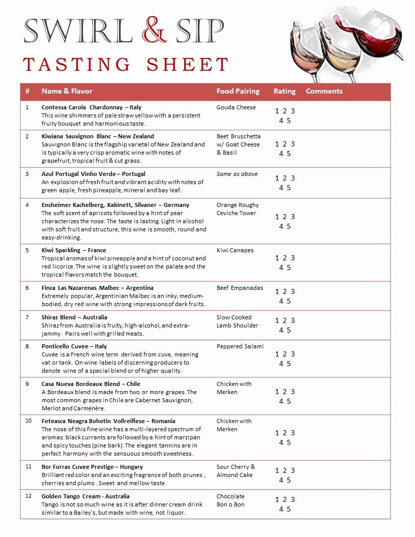 Wine Tasting Menu Template Lovely Hosting A Wine Tasting Party – with A Free Tasting Card