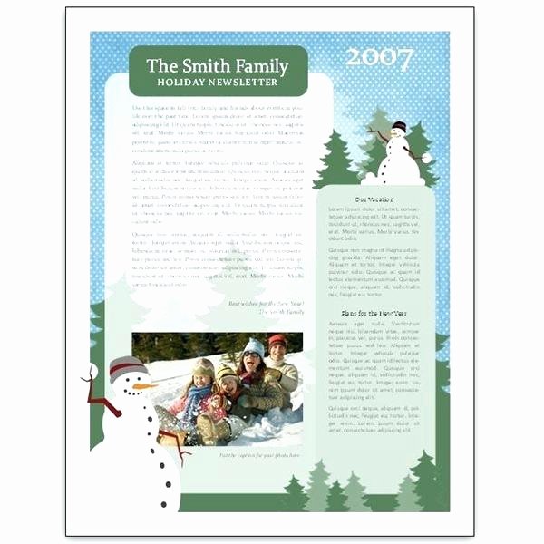 Winter Newsletter Template Free Unique Templates Word Letter Template Printable Holiday Party