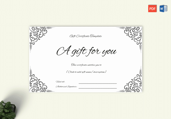 Word Template Gift Certificate Luxury Gift Certificate Template 19 Choose &amp; Customize for Any