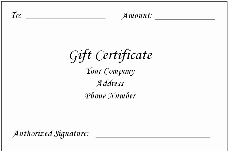 Word Template Gift Certificate Luxury Gift Certificate Template Word