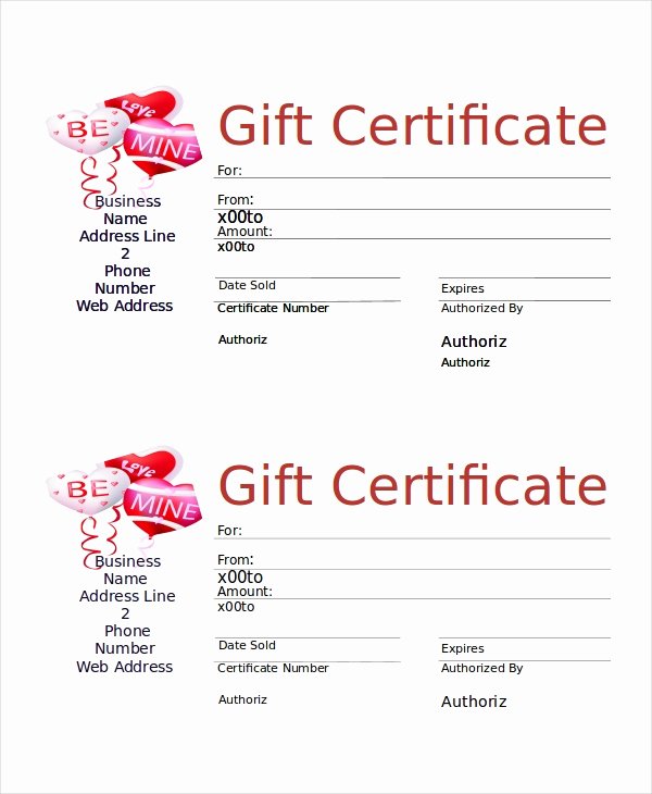 Word Template Gift Certificate Luxury Microsoft Word Certificate Template 5 Free Word