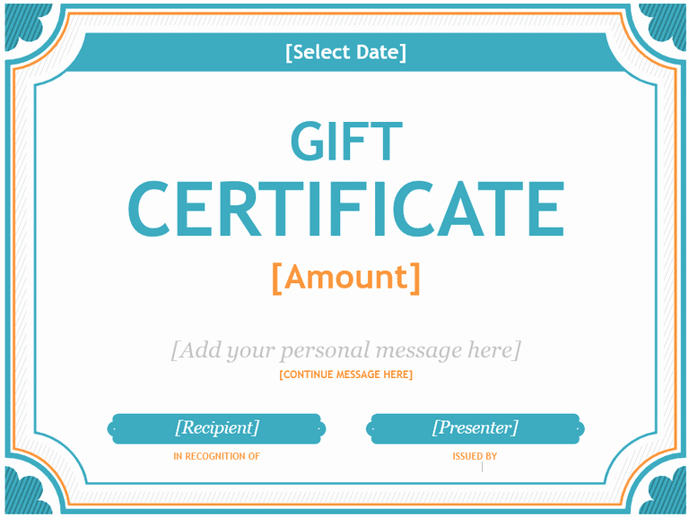 Word Template Gift Certificate New 20 Printable Gift Certificates