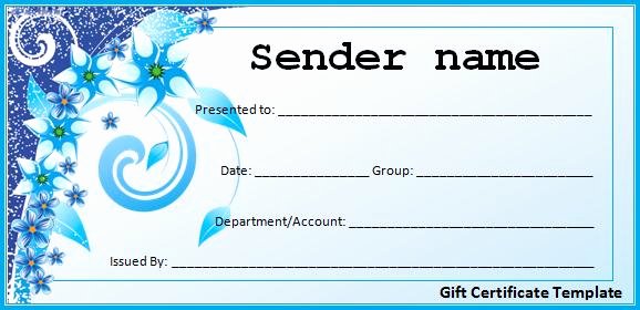 Word Template Gift Certificate New Christmas Gift Certificate Template